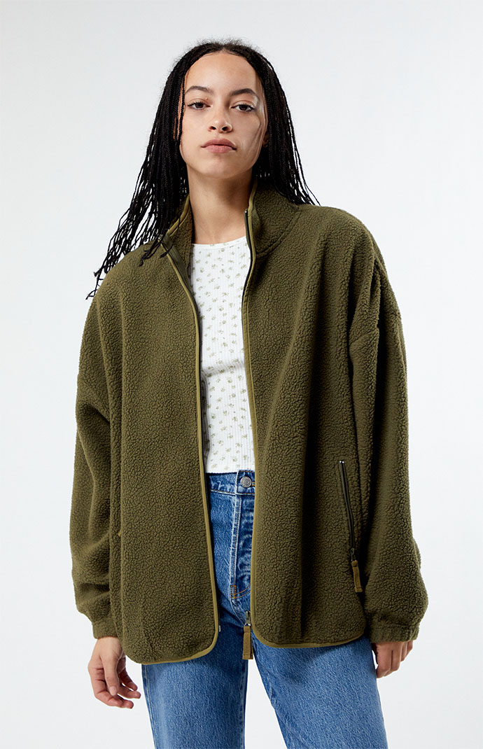Pacsun sherpa hoodie shop