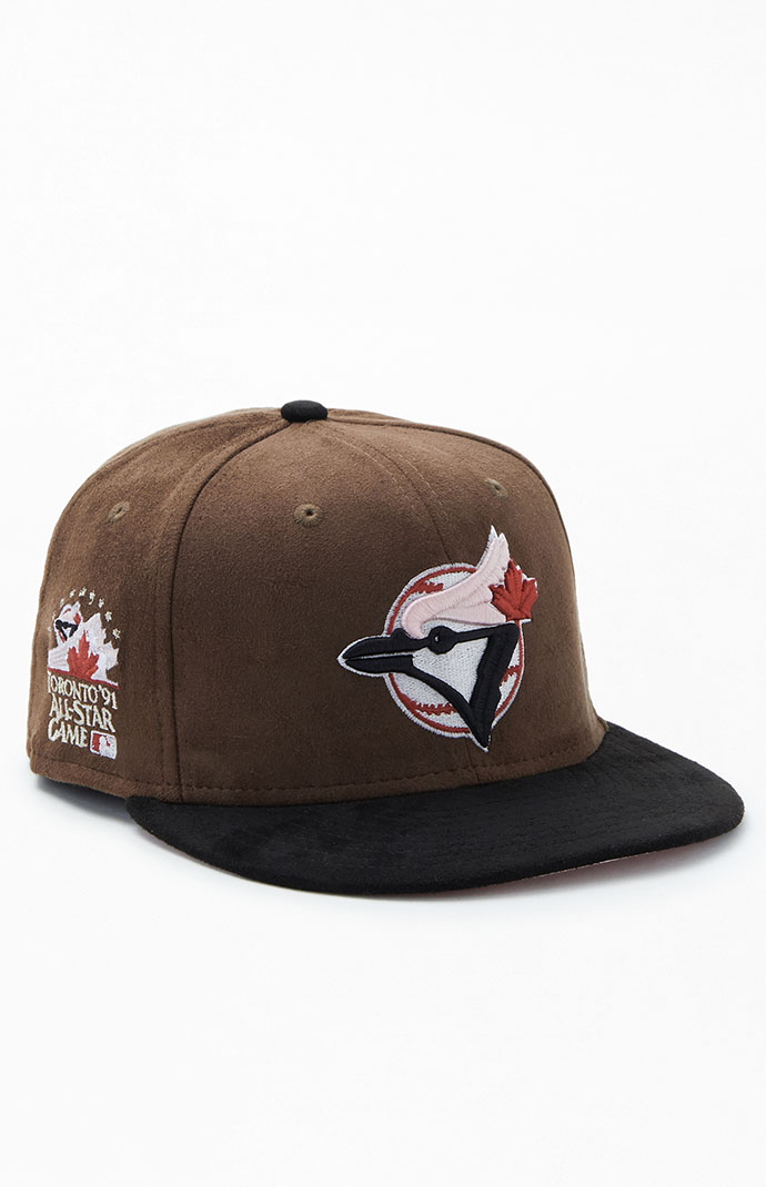 New Era x PS Reserve Pink Mocha Suede Blue Jays 59Fifty Fitted Hat