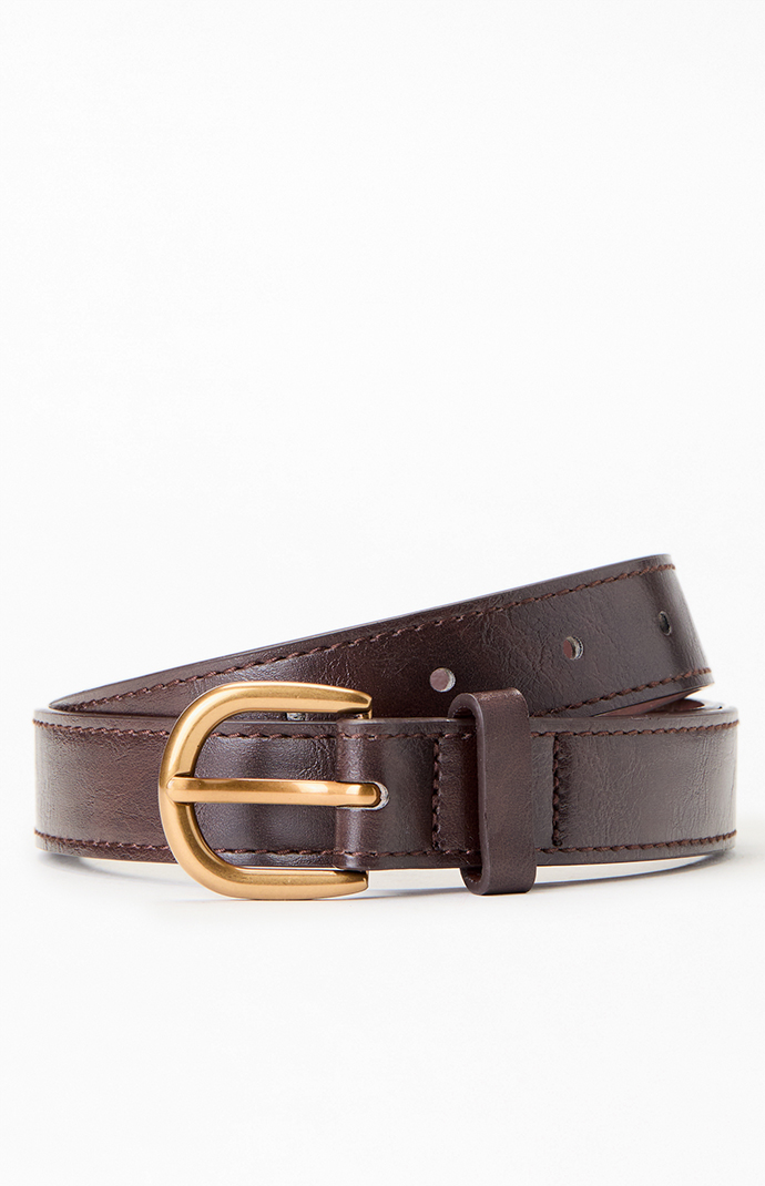 John Galt Faux Leather Buckle Belt | Pacsun