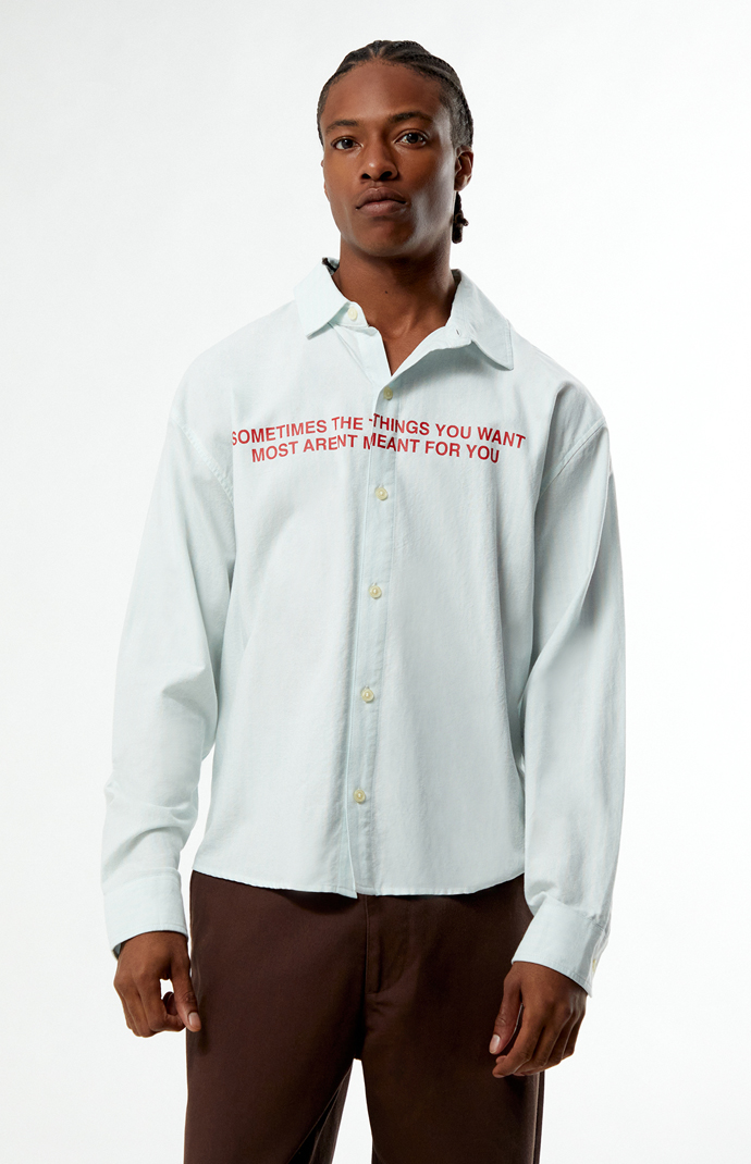 Always what should I do 半袖シャツ ALWAYS DO WHAT YOU SHOULD DO: Tyfylt Ss Shirt (Blue) | DSMG E-SHOP
