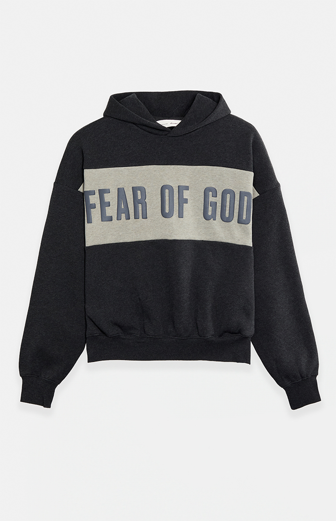 Fear of God ESSENTIALS Iron Grey Heather Paneled Cropped Relaxed