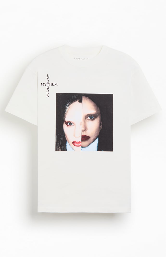 Lady Gaga MAYHEM Icon Tee ホワイト Lady Gaga Mayhem T-Shirt | Pacsun