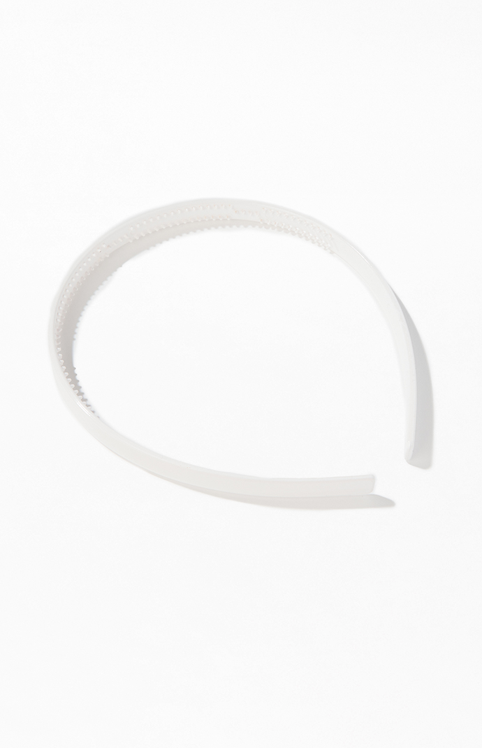white thin headband Women main image 4