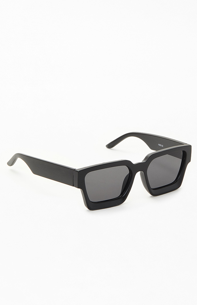 Black square deals frame sunglasses