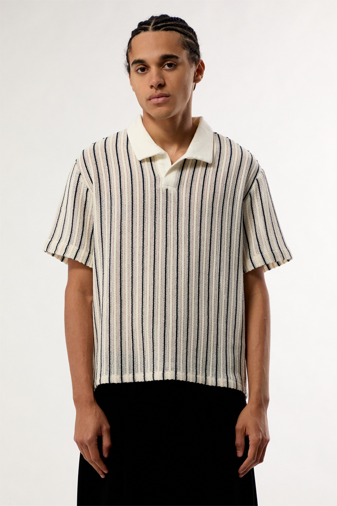 Pacsun Striped Knit Polo Shirt | Pacsun