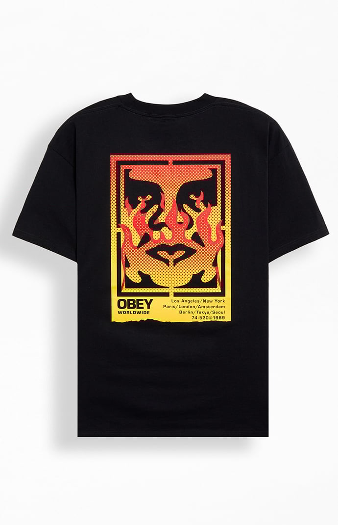 ★OBEY/オベイ★Icon Stencil Flame T-Shirt  Tシャツ 関税込★ 0097502750432NEW_00_001.jpg
