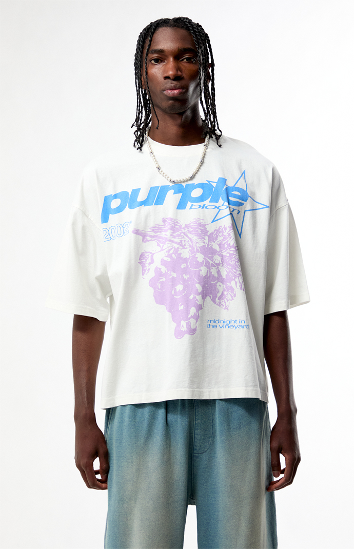 Pacsun Purple Cropped Boxy T-Shirt | Pacsun