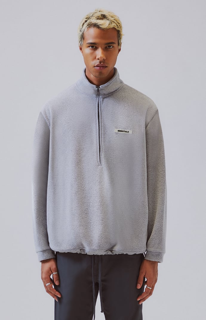 Essentials Fear Of God Essentials Polar Fleece Half Zipper Pullover PacSun