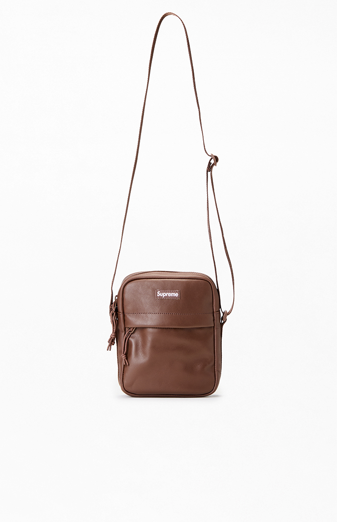 ショップレビュー ランキング Leather Brown Supreme Shoulder PacSun | Bag バッグ