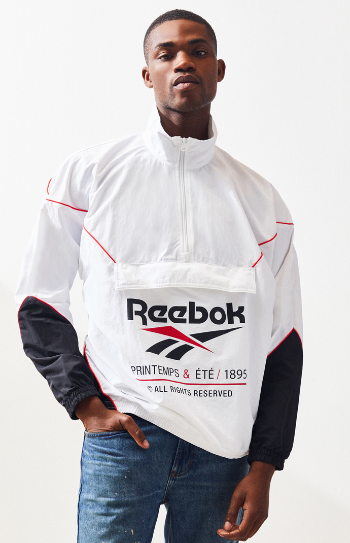 reebok half zip pullover