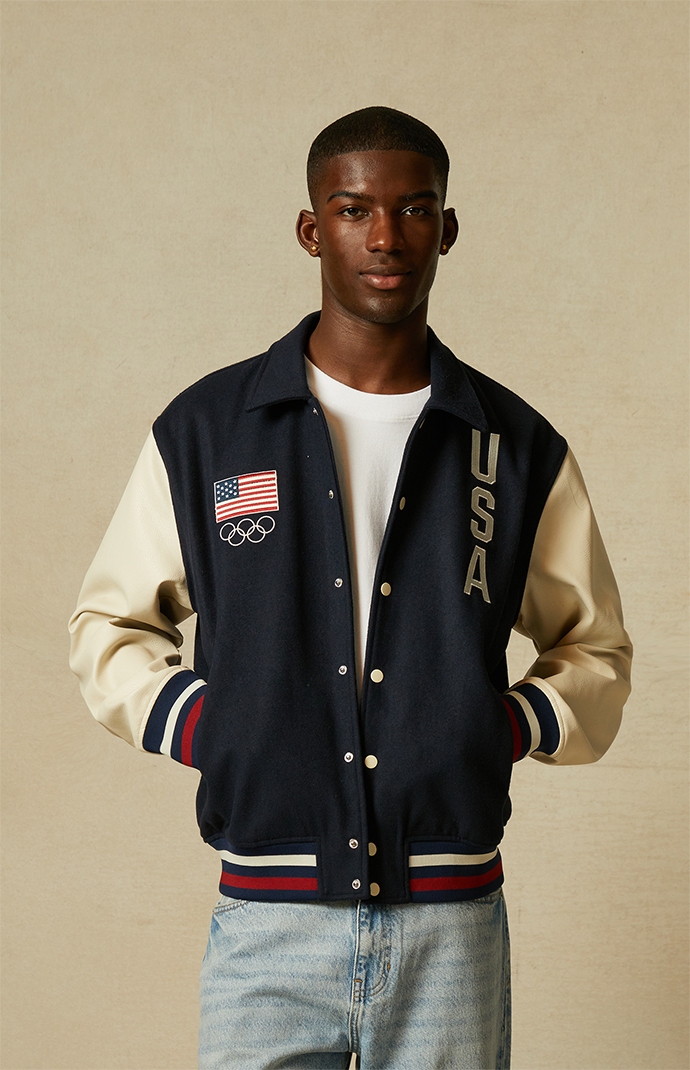 hugyourskin Patch varsity jacket ハグユアスキン Pacsun Unlucky Varsity Jacket | PacSun