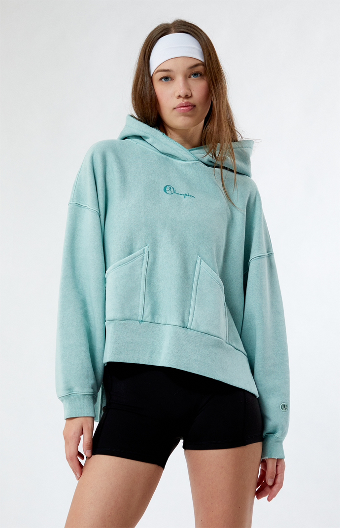 Blue champion top hoodie pacsun