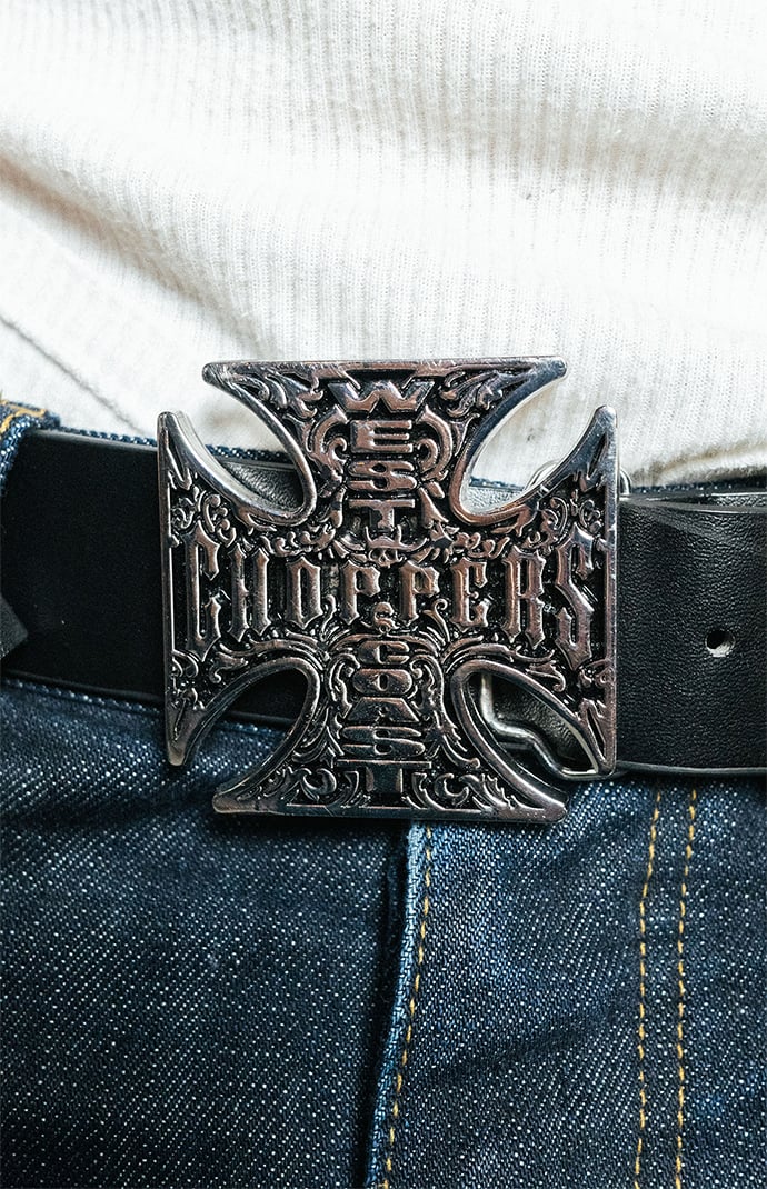 WEST COAST CHOPPERS ベルト　レザー　90s WEST COAST CHOPPERS レザーベルト - メルカリ