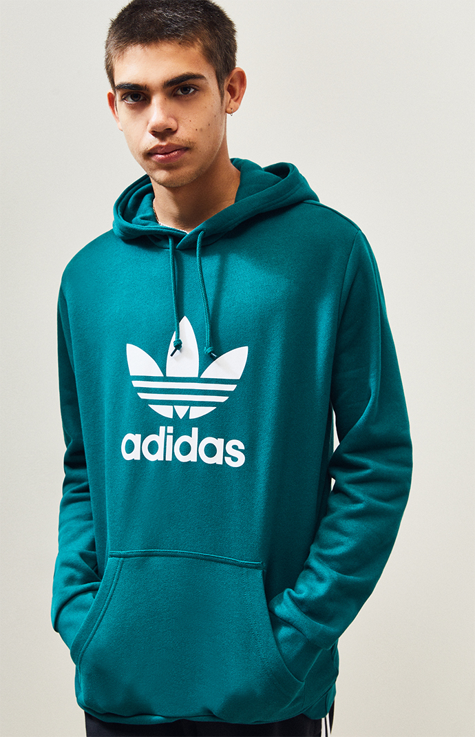 Turquoise Trefoil Hoodie | PacSun