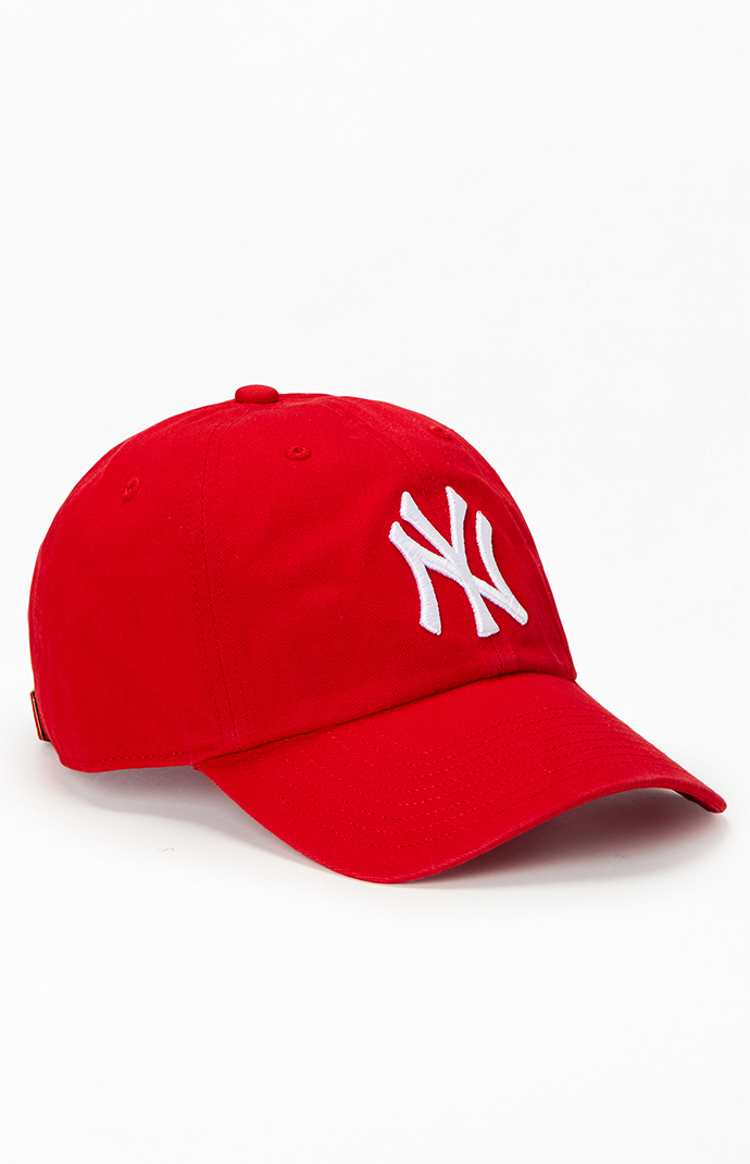 47 Brand Red NY Yankees Dad Hat PacSun