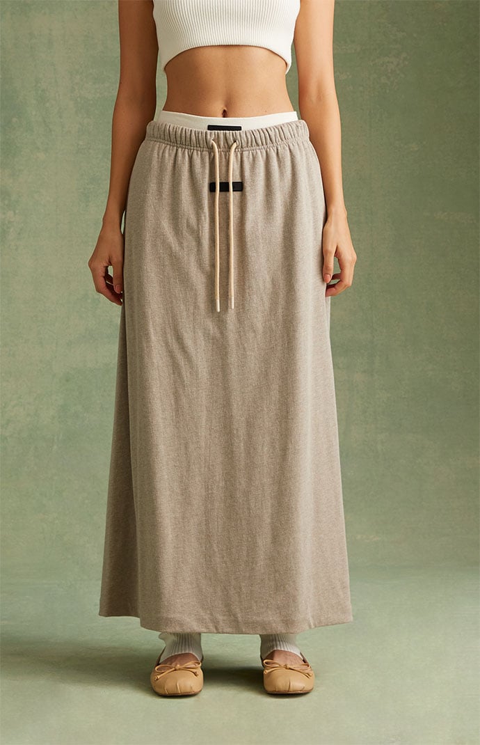 Fear of God Essentials Women's Core Heather Maxi Skirt | PacSun