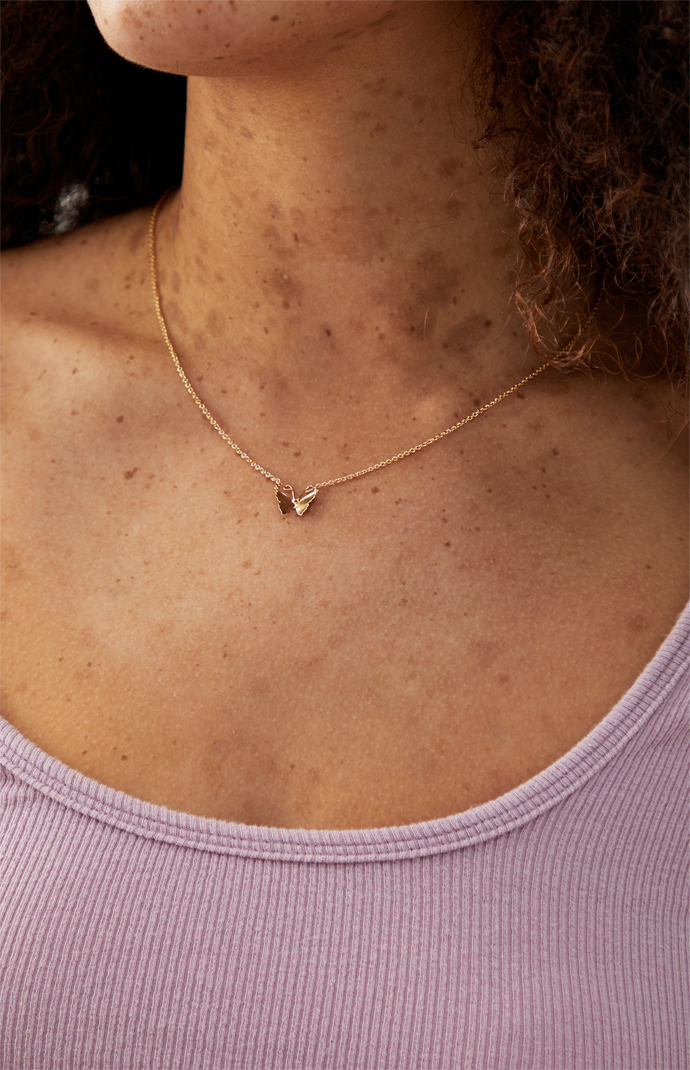 Pacsun butterfly necklace sale