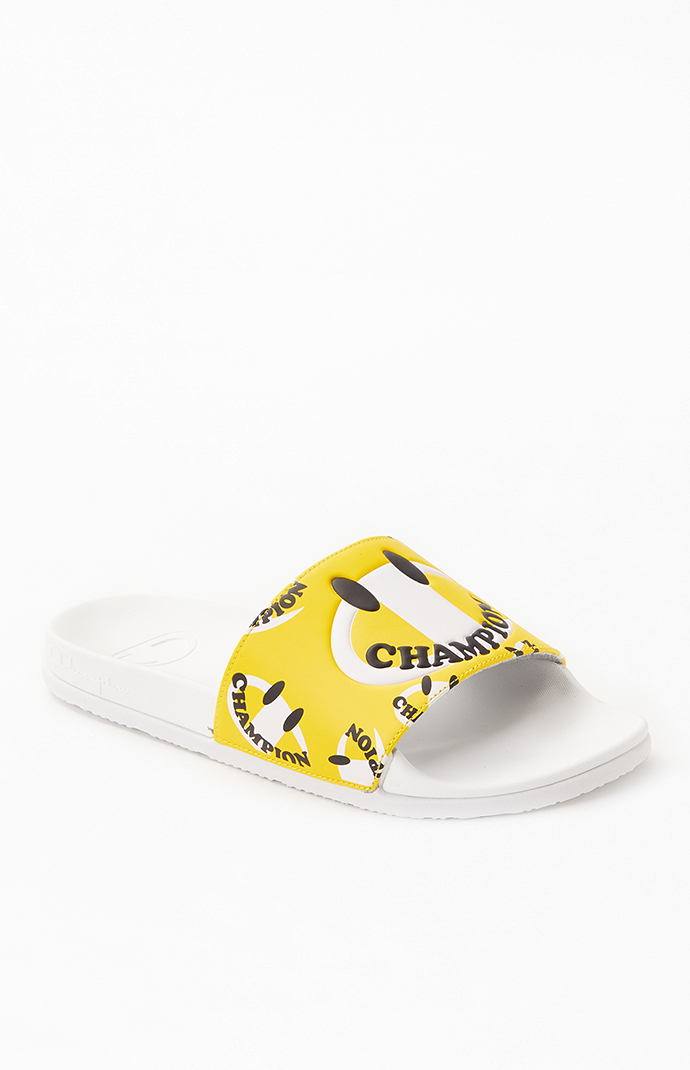 Yellow discount champion sandals