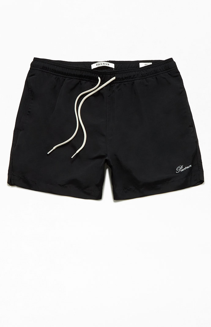 PacSun Micro Script 14.5 Swim Trunks PacSun