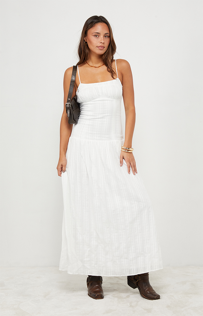 Your Favorite Ava Linen Bustier Maxi Dress | Pacsun