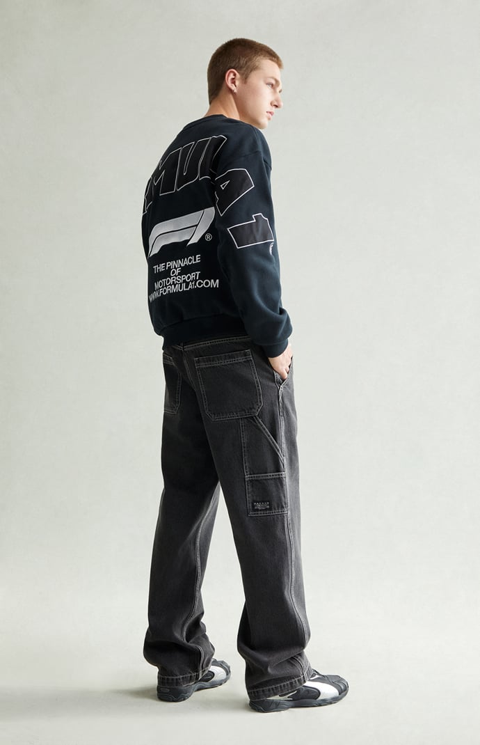 【LABROS】Big Stitch Baggy Jeans (Black) LABROS】Big Stitch Baggy Jeans (Black) LABROS(ラブロス)/ BIG