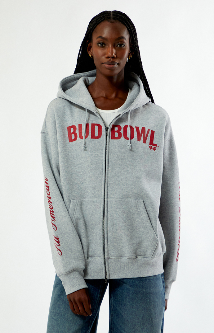 Budweiser Bud Bowl Zip Up Hoodie | PacSun