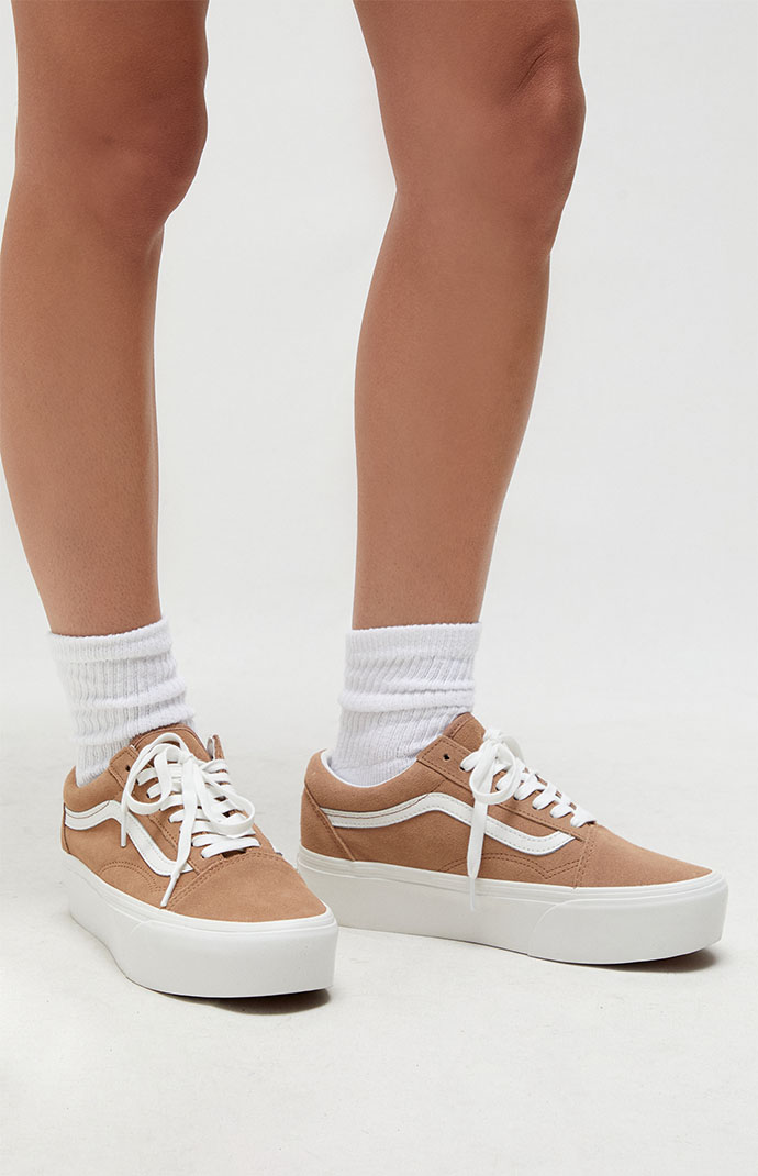 Vans suede platform discount