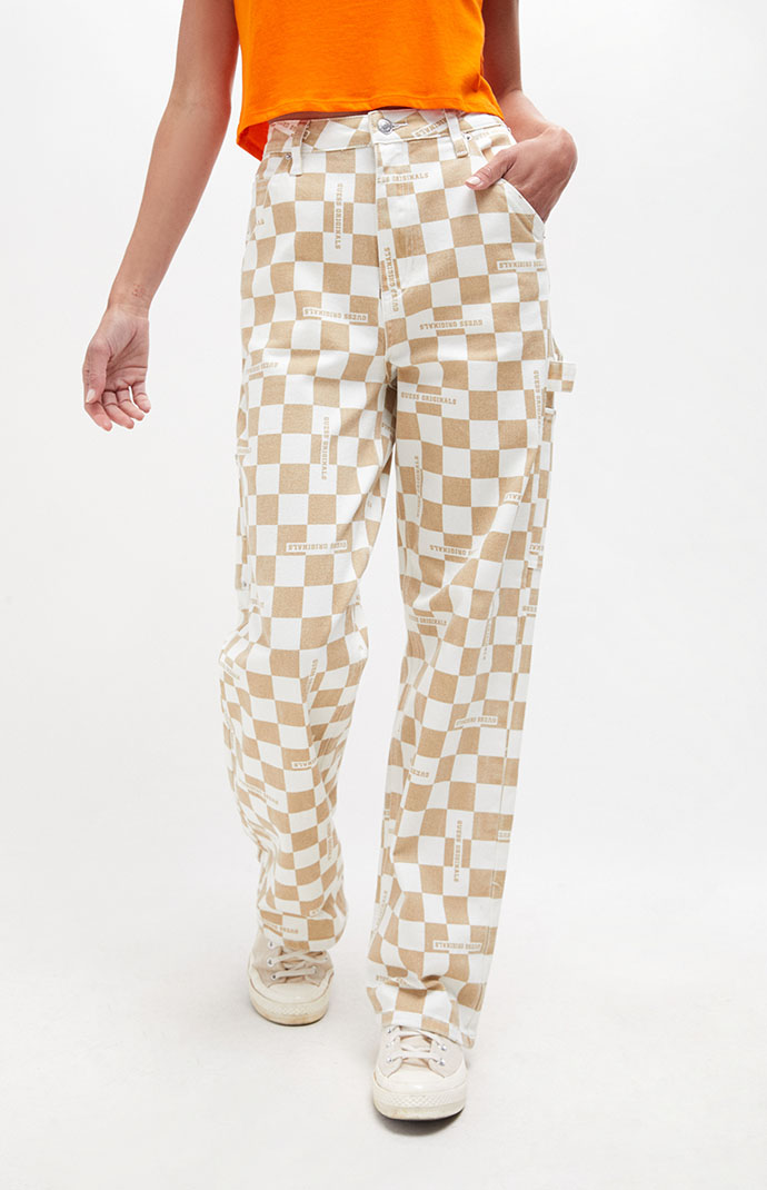 Guess plaid deals pants