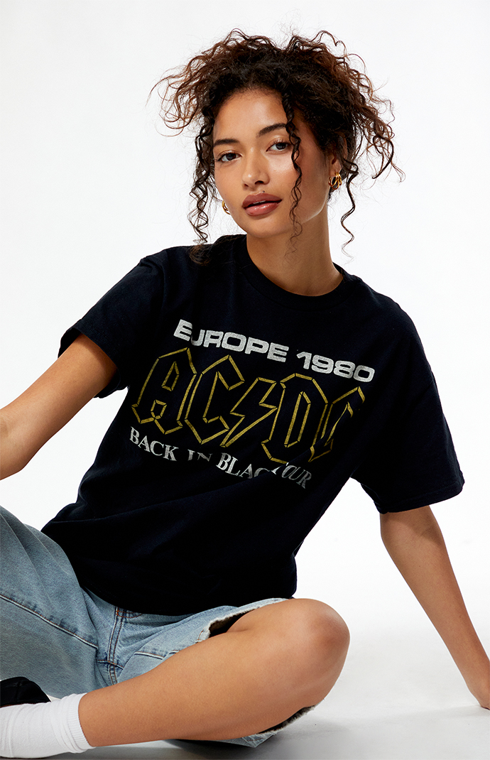 Junk Food AC/DC Back in Black Europe T-Shirt | PacSun Junk Food AC/DC Back in Black Europe T-Shirt | PacSun