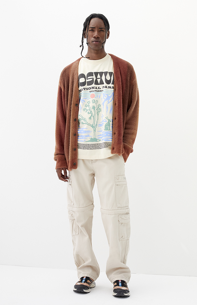 Pacsun Dylan Baggy Jeans Cargo Zip-Off Cream | PacSun