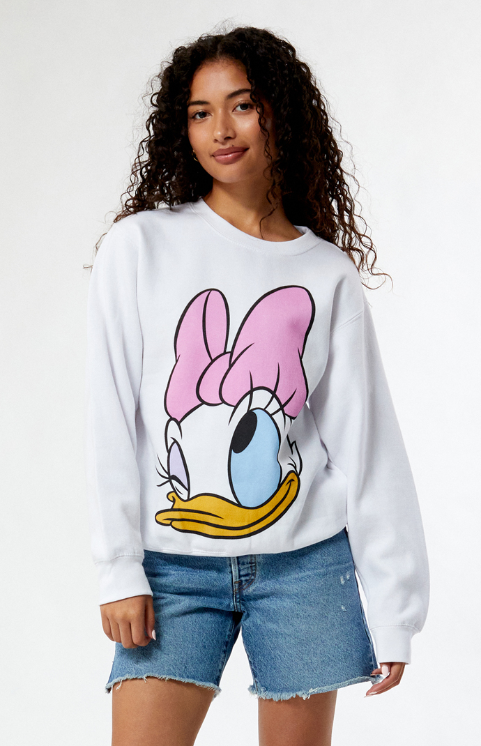 Disney - ちぃ Disney Daisy Big Face Crew Neck Sweatshirt | PacSun