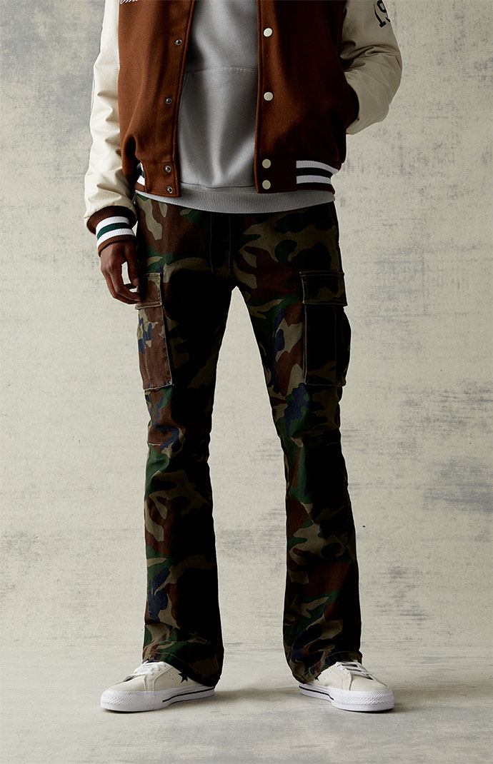 Pacsun drop skinny camo cargo jogger pants hot sale