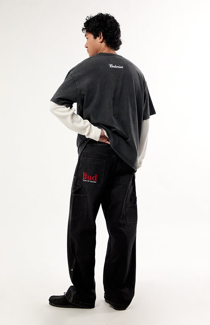 Budweiser by Pacsun Double Knee Carpenter Baggy Jeans | Pacsun