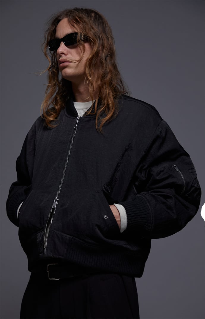 FIELD OF STUDY by Pacsun Wave Nylon Bomber Jacket | Pacsun