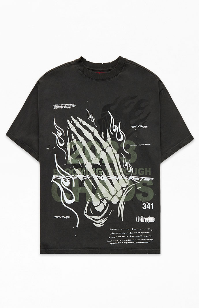 [ STIGMA ]★25SS★Praying Semi-oversized T-shirts MUSINSA | STIGMA Praying Semi-oversized T-shirts Khaki