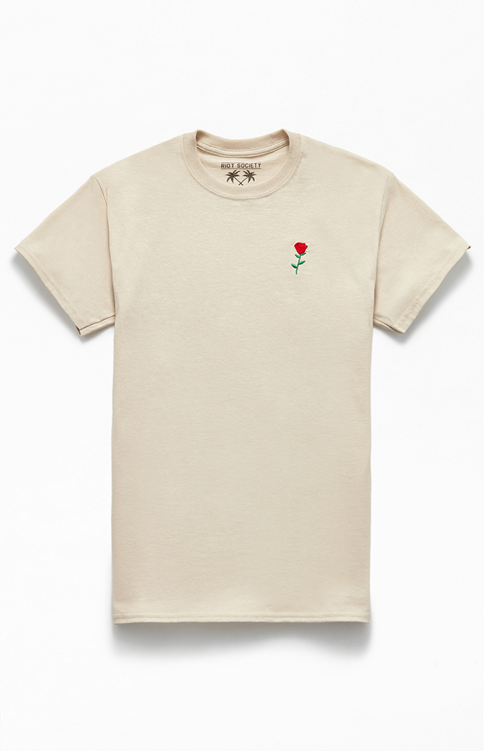Shirt with rose on it sales