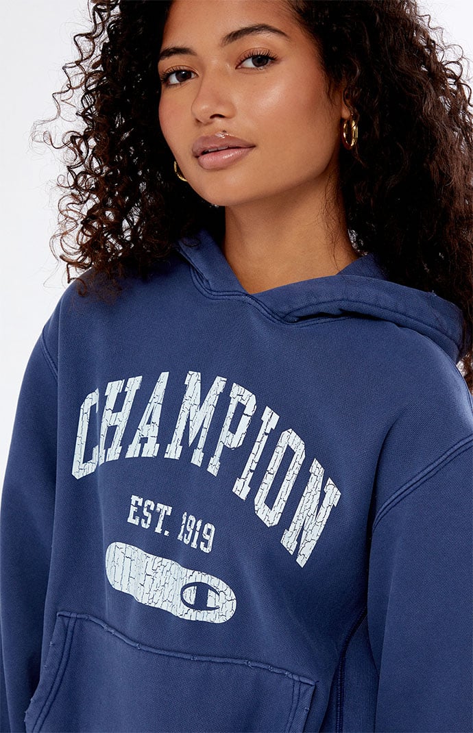 elektropositive ros tragedie Champion Navy Reverse Weave Oversized Hoodie | PacSun