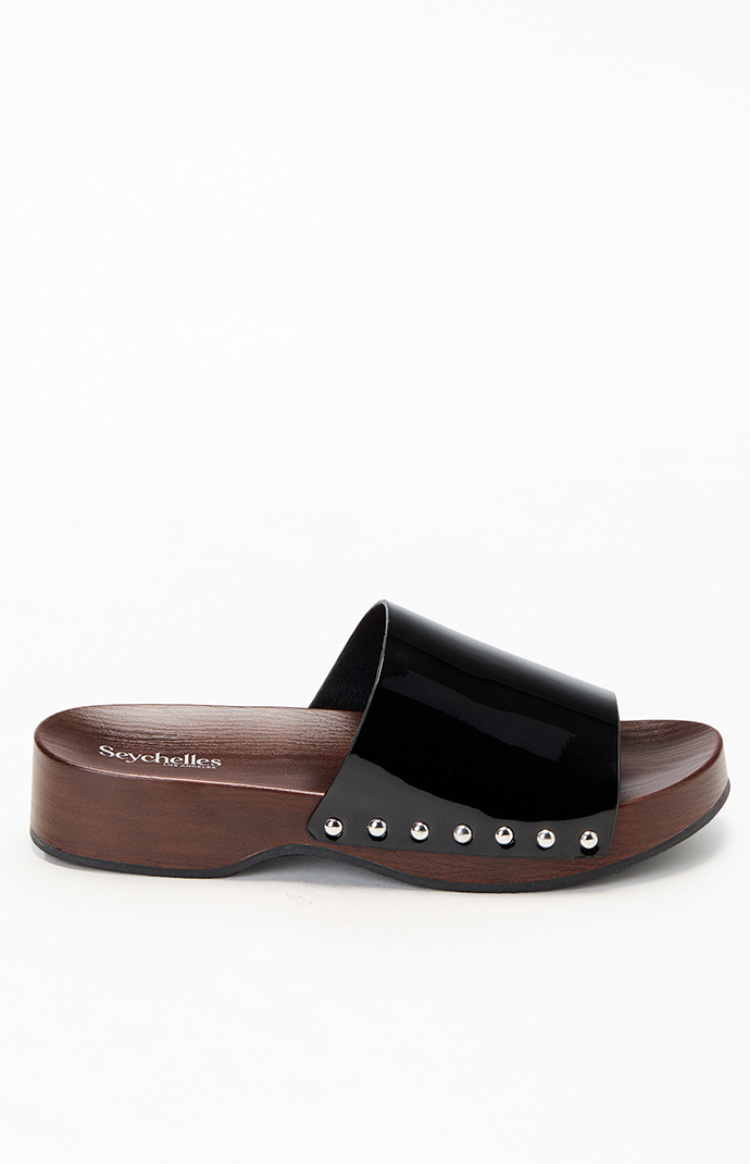 Seychelles Women's Fantasy Patent Leather Slide Sandals | Pacsun Seychelles Women's Fantasy Patent Leather Slide Sandals | Pacsun