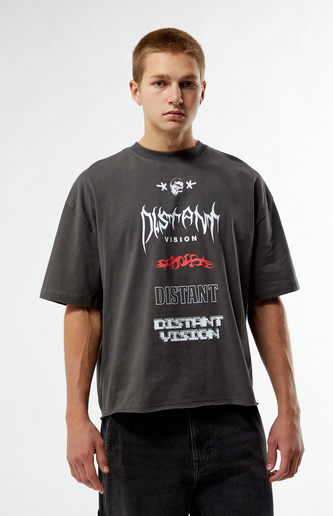 Pacsun Distant Vision Cropped Boxy T-Shirt | PacSun