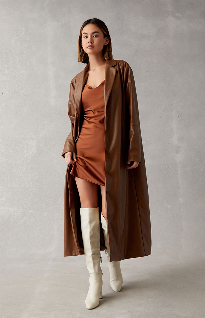 Pacsun trench hotsell coat