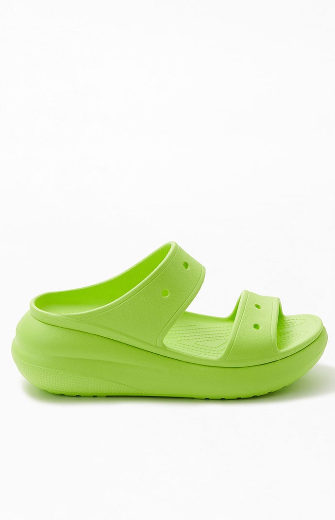 Crocs Women's Green Classic Crush Sandals | PacSun