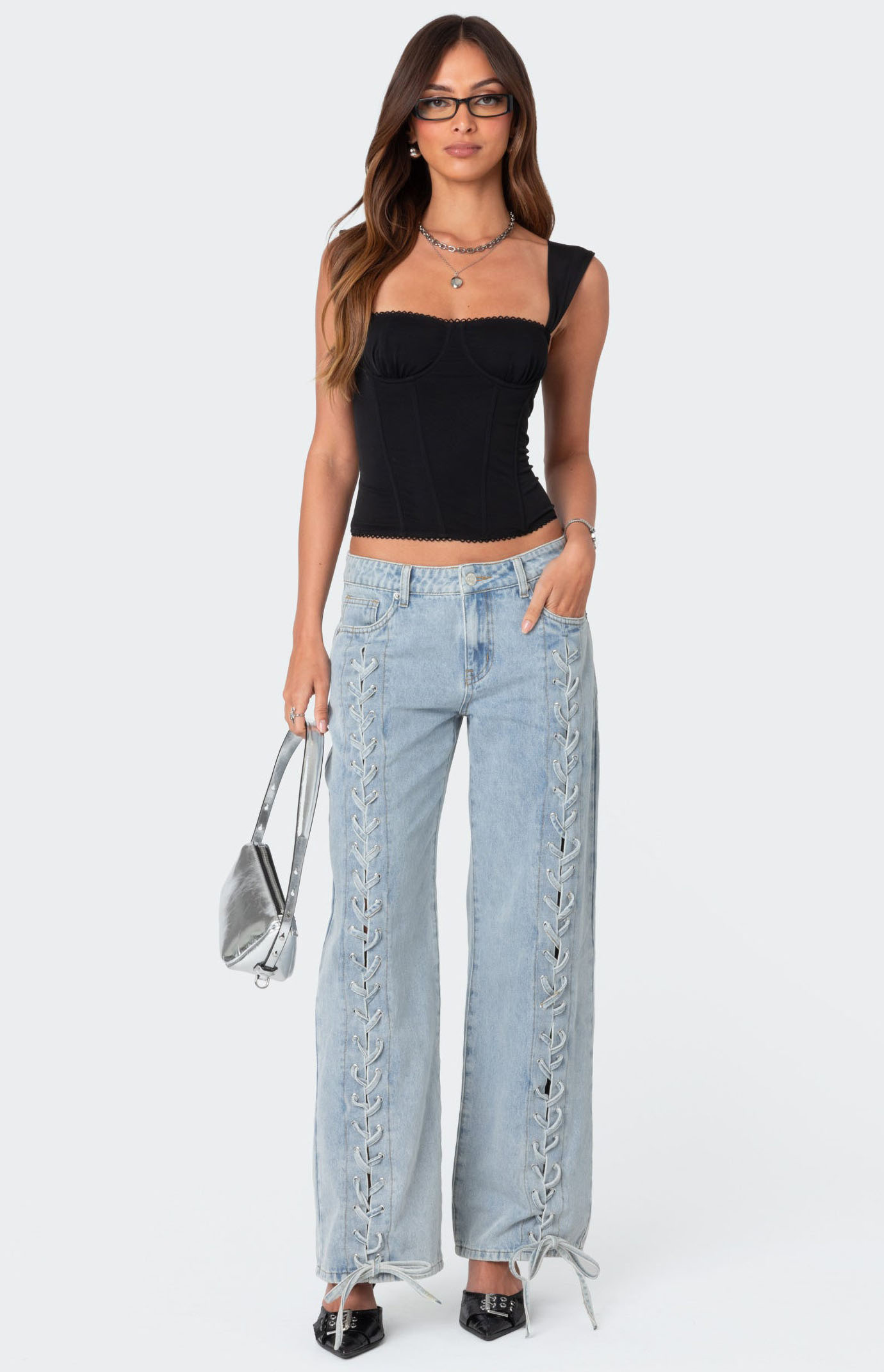 AUTHEN / オーセン SILKNIZED DENIM LOWRISE シルクナイズドデニム ローライズワイドレッグ (women) – AUTHEN
