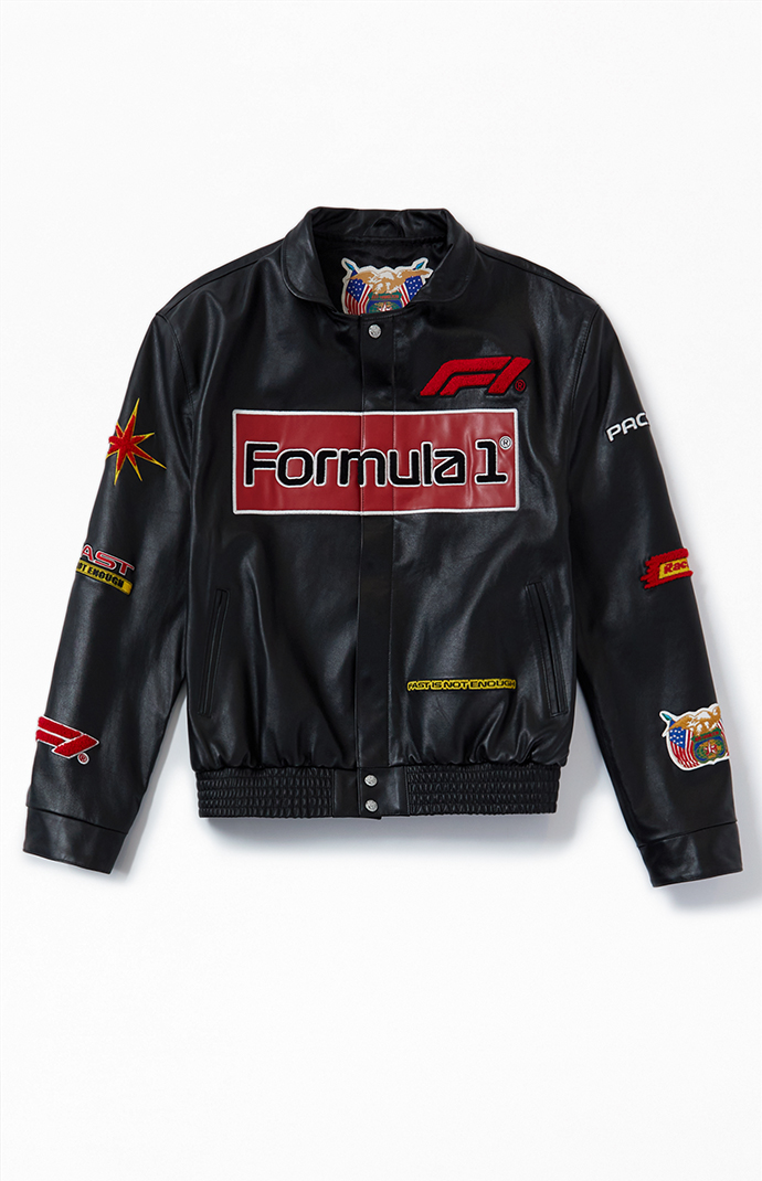 Jeff Hamilton x Formula 1 x PacSun Full Leather Racing Jacket PacSun