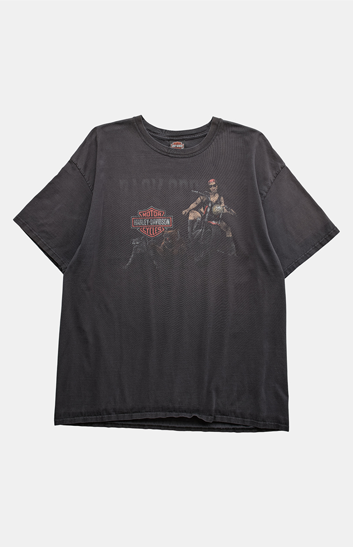 PS VINTAGE Charcoal 2000s Harley Davidson Graphic T-Shirt | Pacsun