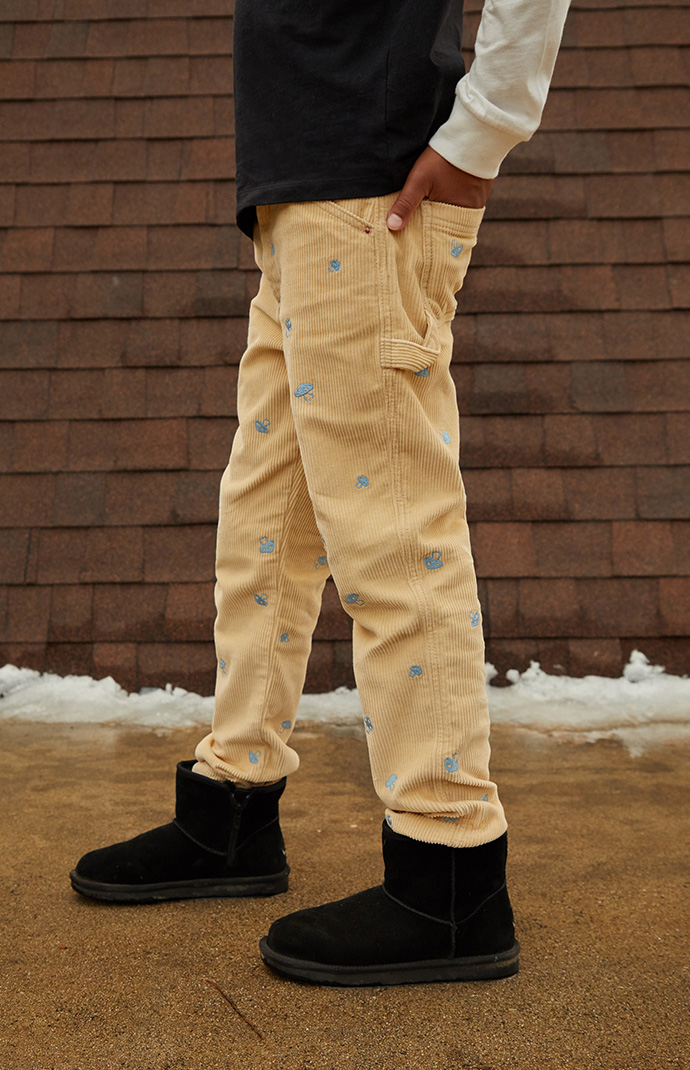 パンツ S logo knit pants micro She+Sky Magenta Wide Leg Side Slit Knit Pants | Lime Lush