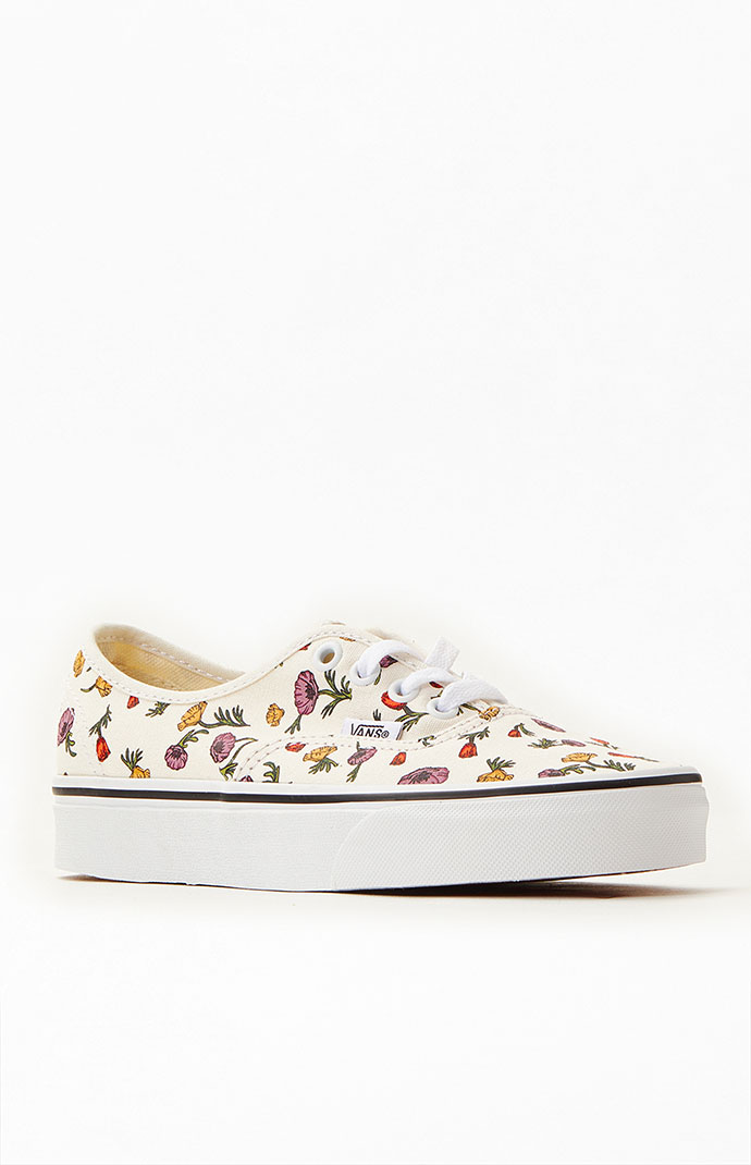 Vans - Authentic Poppy Floral Cream - Girl Shoes