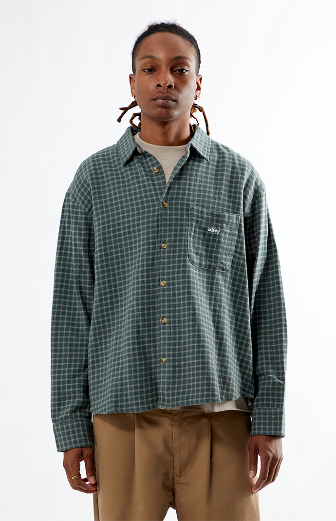 Obey Green Bigwig Plaid Shirt | PacSun