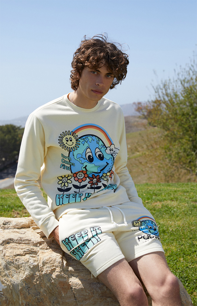 PacSun Eco Keep It Green Crew Neck Sweatshirt | PacSun