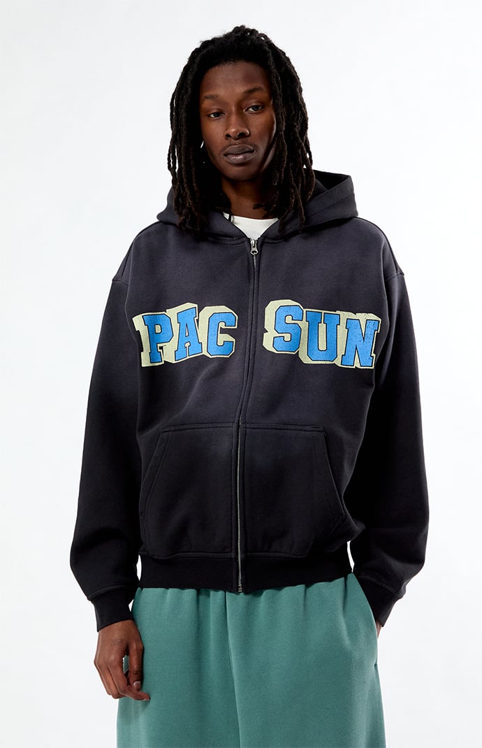 Pacsun Varsity Bear Full Zip Hoodie | Pacsun