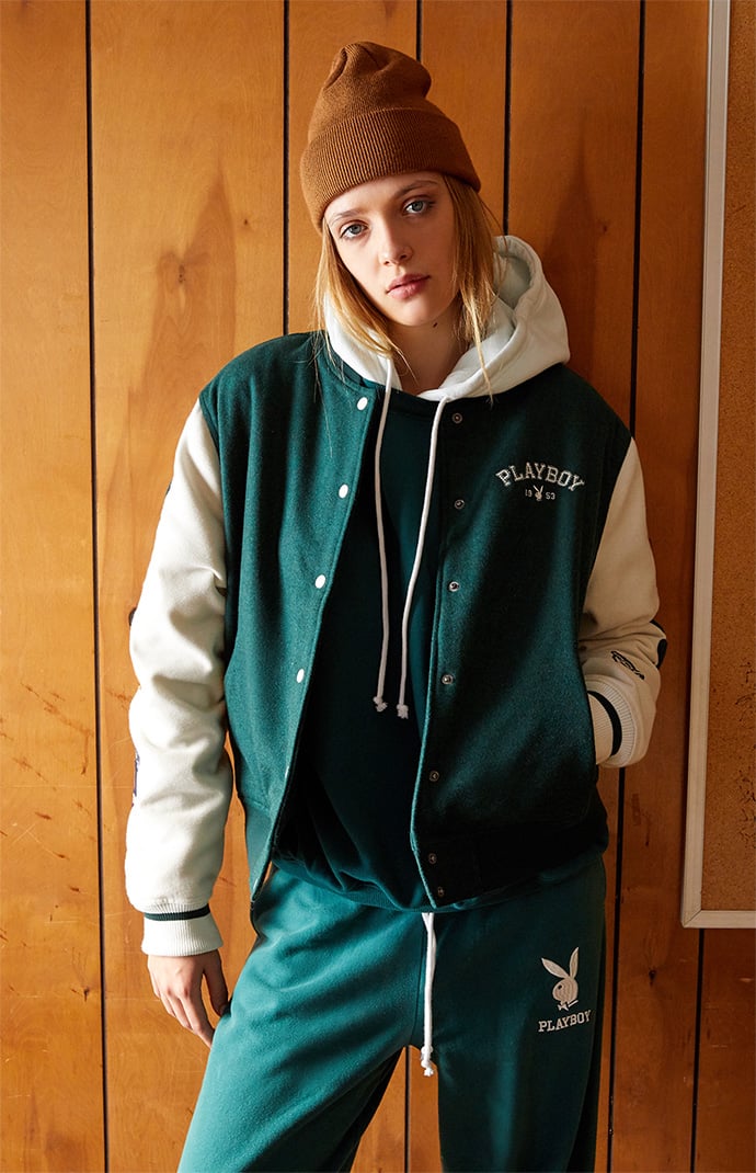 Playboy varsity jacket pacsun sale